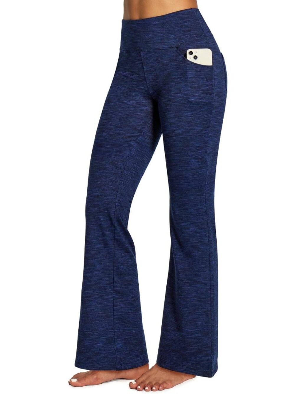 High Waist Bootcut Yoga Pants for Women | Flare Leggings with Pockets